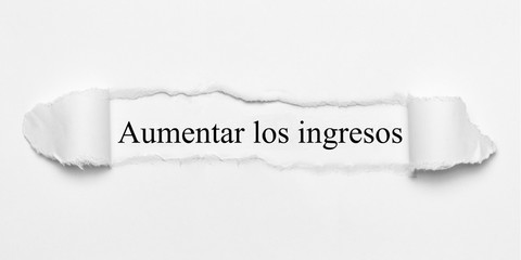 Aumentar los ingresos