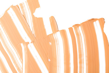 Make up base foundation brush stroke on background