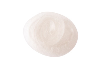 Pearl Cosmetic cream in abstract shape on background
