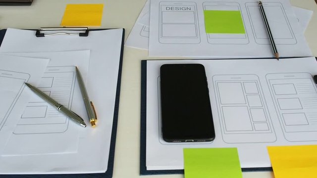 UX or UI design application development for web smart phone . UI or UX design concept.