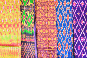 Silk fabric, Thai silk for texture background - 285959455