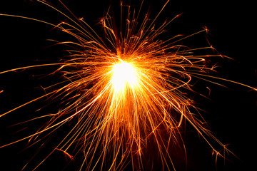 Burning Colorful Sparkle