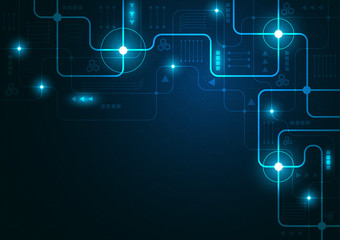 High tech technology geometric