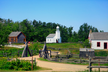 église du village historique acadien
