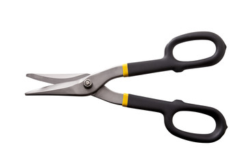 close up fo scissors on white background 