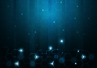 High tech technology geometric