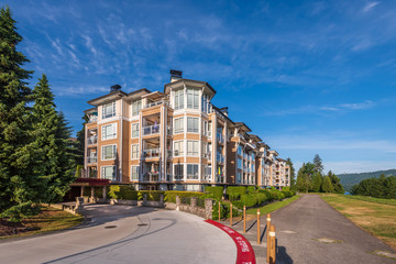 Naklejka premium Modern Apartment Buildings in Vancouver, British Columbia, Canada.