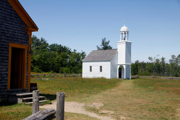 église du village historique acadien