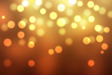 Abstract Yellow Bokeh Lights Background