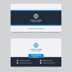 Abstract business card template. Modern vector design