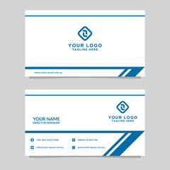 Abstract business card template. Modern vector design