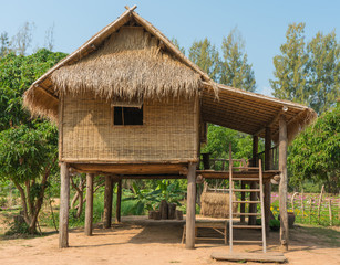 Fototapeta na wymiar Thai cottage or Hut in the garden
