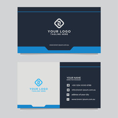 Abstract business card template. Modern vector design