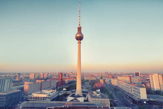 good morning berlin, city of Berlin during sunrise