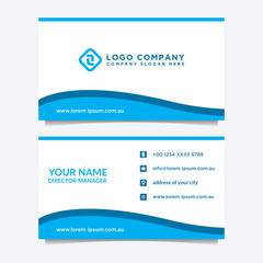 Abstract business card template. Modern vector design