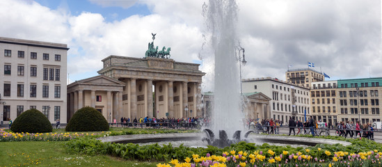 Berlin, Germany - Brandenburg Gate (Brandenburger Tor) and Pariser Platz. View from the east.  © Lapidus