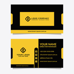 Abstract business card template. Modern vector design