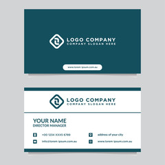 Abstract business card template. Modern vector design