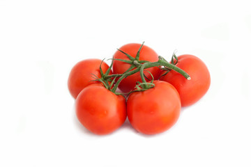 tomatoes isolated on white background