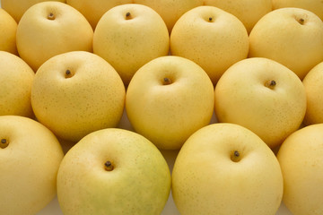 a lot of Asian pears