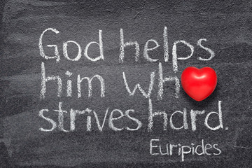 strives hard Euripides