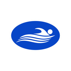Fototapeta premium swimming icon. Logo element illustration. swimming symbol design. colored collection. swimming concept.