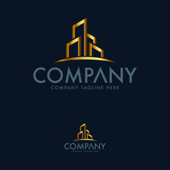 Fototapeta premium Creative Real Estate Logo Template