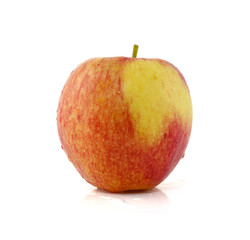 Fresh red apple isolated on white background