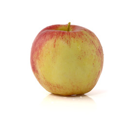 Fresh red apple isolated on white background