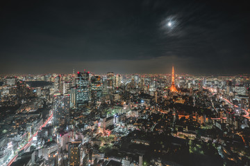 Obraz premium Tokyo Tower, Japan - communication and observation tower.