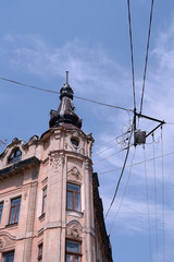 Fototapeta na wymiar Building in Lviv 