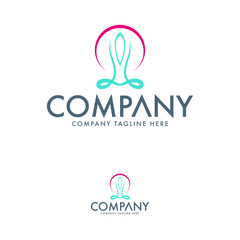 Yoga logo template. Human logo design