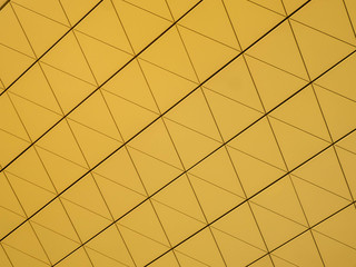 Yellow triangles, texture at an angle