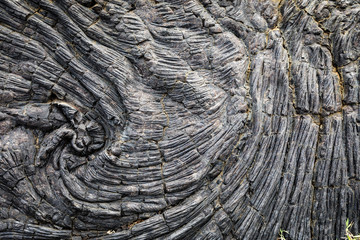 Lava flow makes abstract patterns