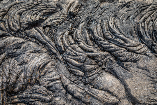 Lava flow makes abstract patterns