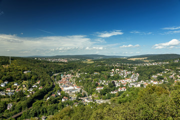Panorama of the village of Eppstein
