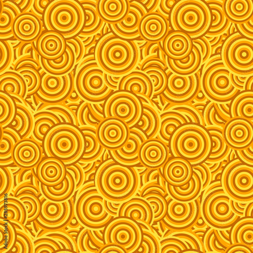 Poster seamless geometrical circle pattern background design - colored vector illustration from concentric 