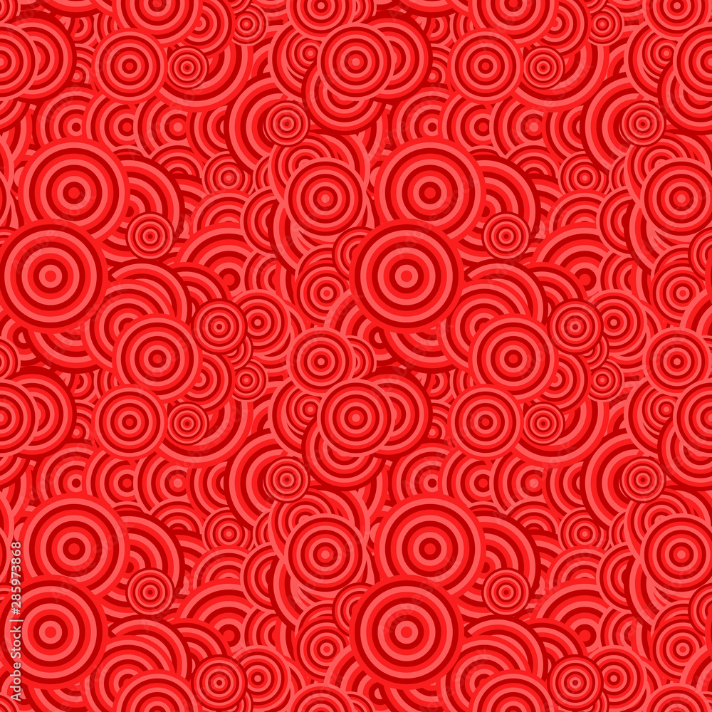 Poster seamless geometrical concentric ring pattern background - vector graphic design