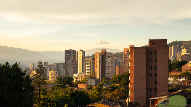 Vista urbana de la ciudad de Medellin
