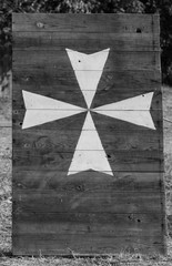 Archery shooting range practice wood board