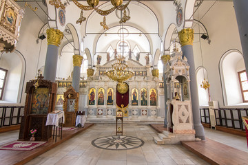 Interior of an Orthodox church in Plovdiv (Bulgaria)