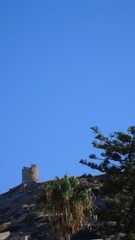 Fototapeta na wymiar Ruin of the ancient tower of Amantea's Castle (Calabria)