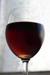 a glass of wine