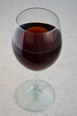 a glass of wine