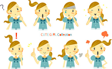 キラキラ女子　リアクションセット