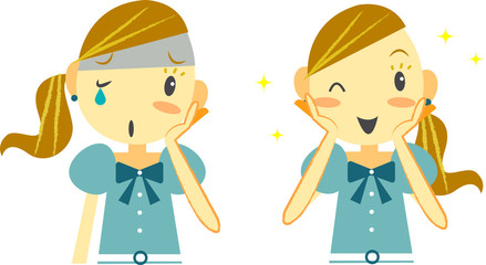 キラキラ女子　どんより＆きらきら