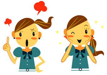 キラキラ女子　ぷんすこ＆ほくほく