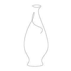 bottle of old wine, vector illustration 