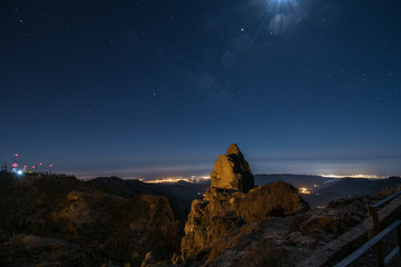 Night view at Pico de las Nieves - Gran Canaria