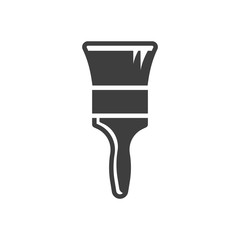 Paint brush icon. Wide brush. Vector on a white background